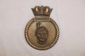 HMS Rangatira Bronze Ships Boat Badge Falklands War Support Ship