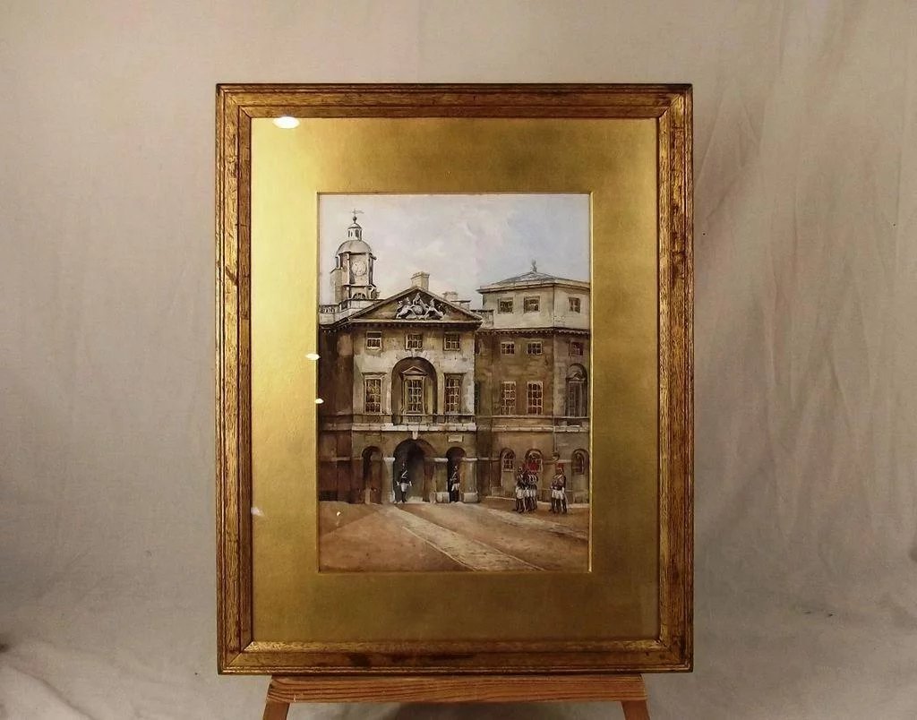 Horse Guards London - Watercolour Painting by Nora Davison - Signed - Image 2