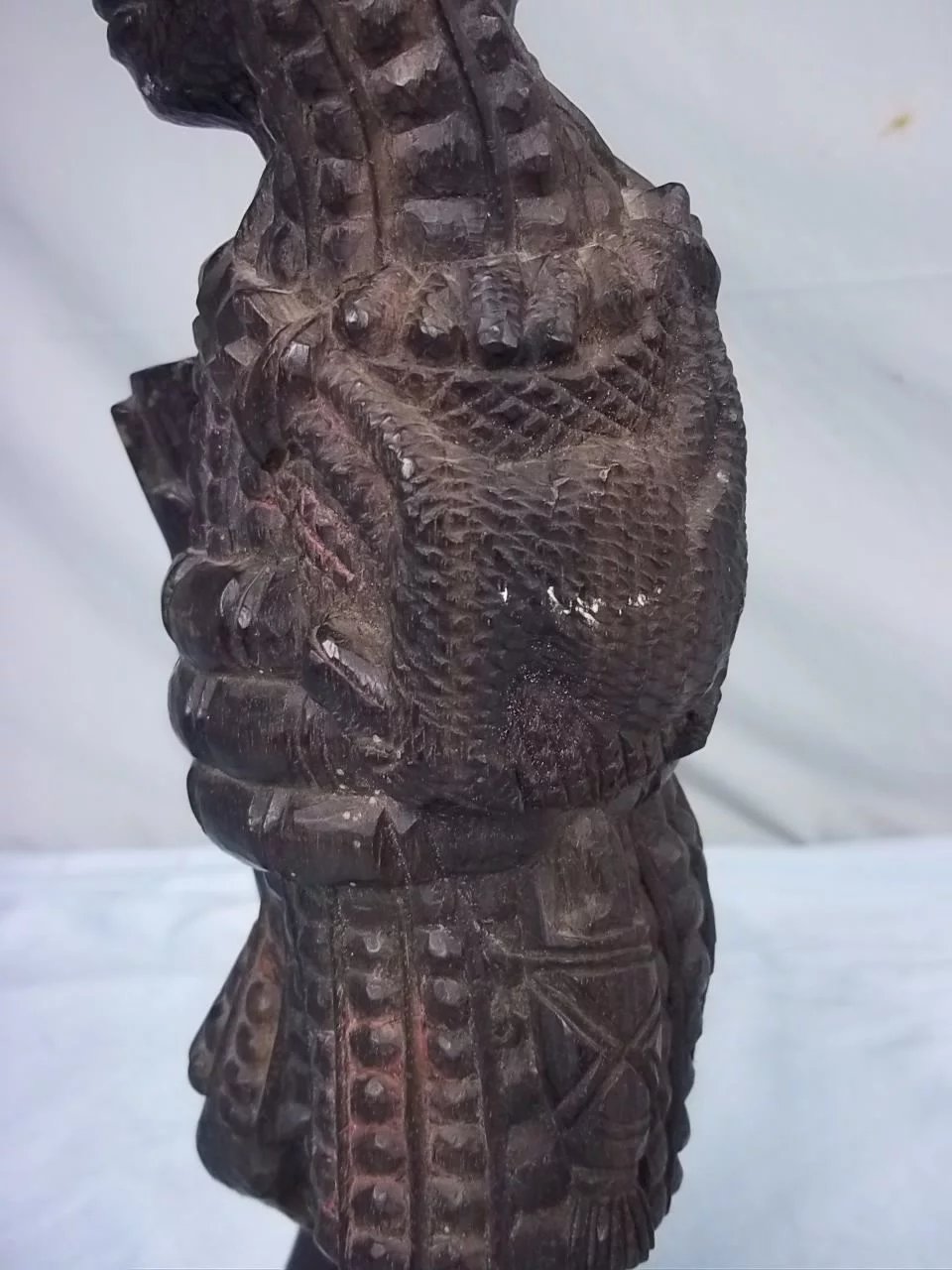 Hunting Figurine From Kenya Featuring Animals And A Flintlock C.1870 - Image 9