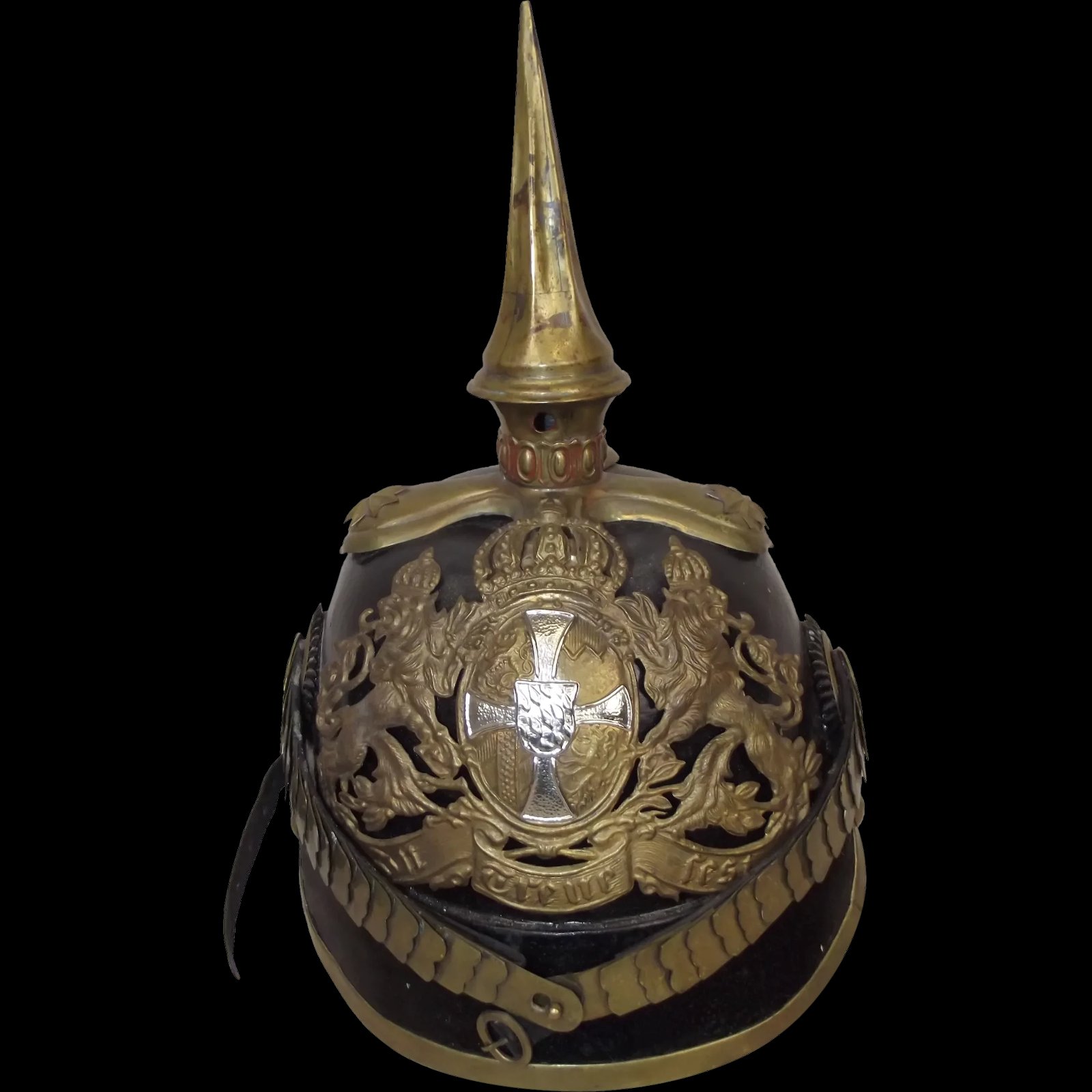 Imperial German Army Bavarian Reserve Officers M1871 Pickelhaube Helmet