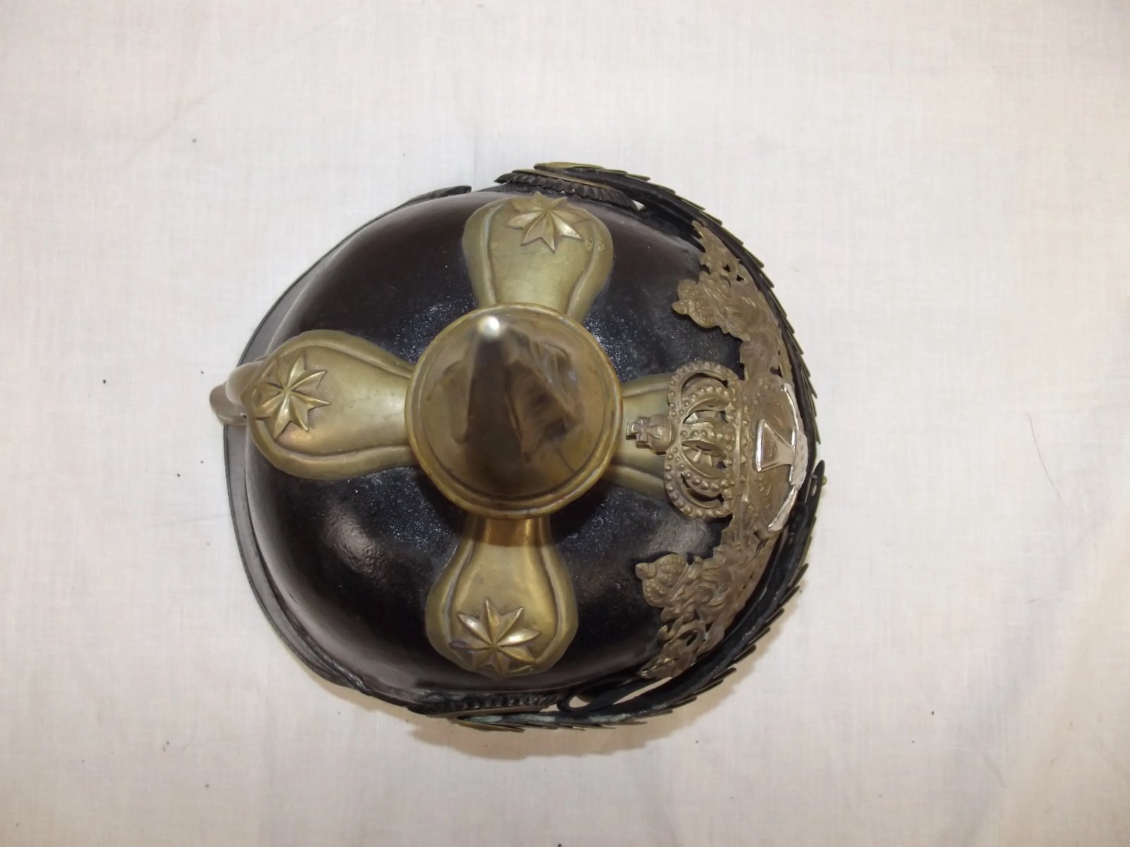 Imperial German Army Bavarian Reserve Officers M1871 Pickelhaube Helmet