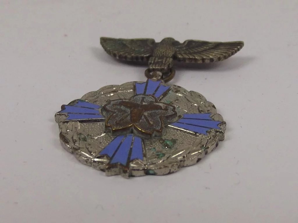 Imperial Japanese Fire Service Medal Kanagawa Prefecture - Image 7