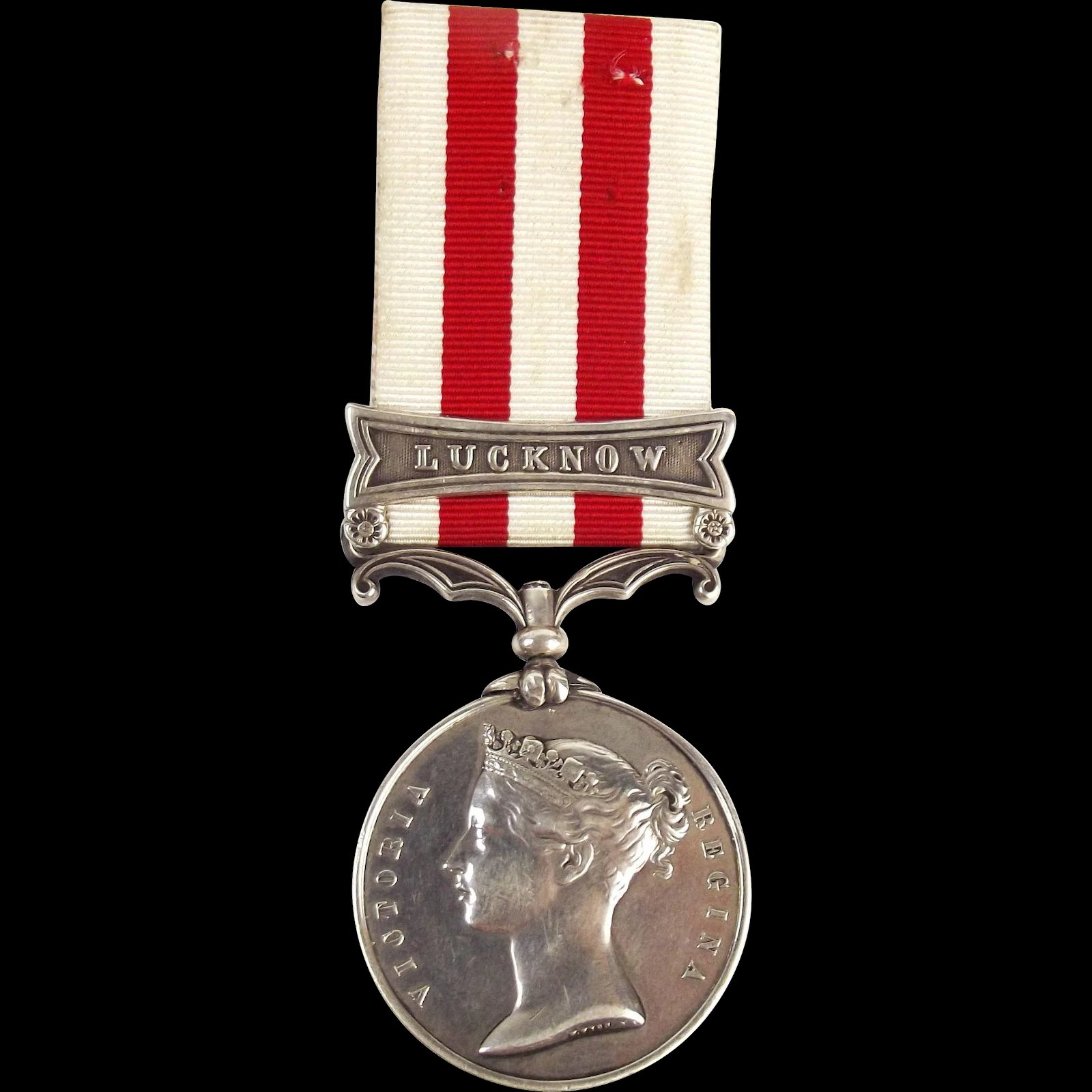 Indian Mutiny Medal 1858 LUCKNOW With Associated Paperwork