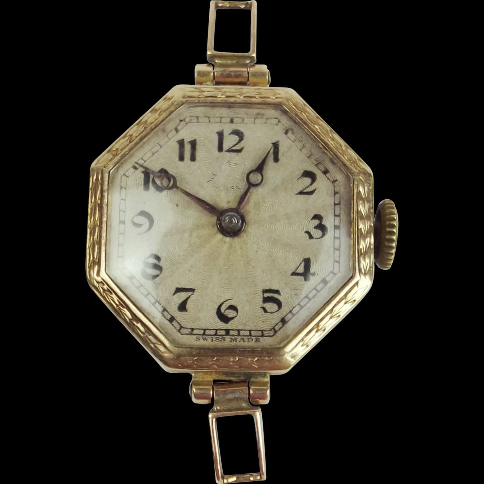 Ladies 9ct Yellow Gold Rolex Admiralty Cocktail Watch c1925