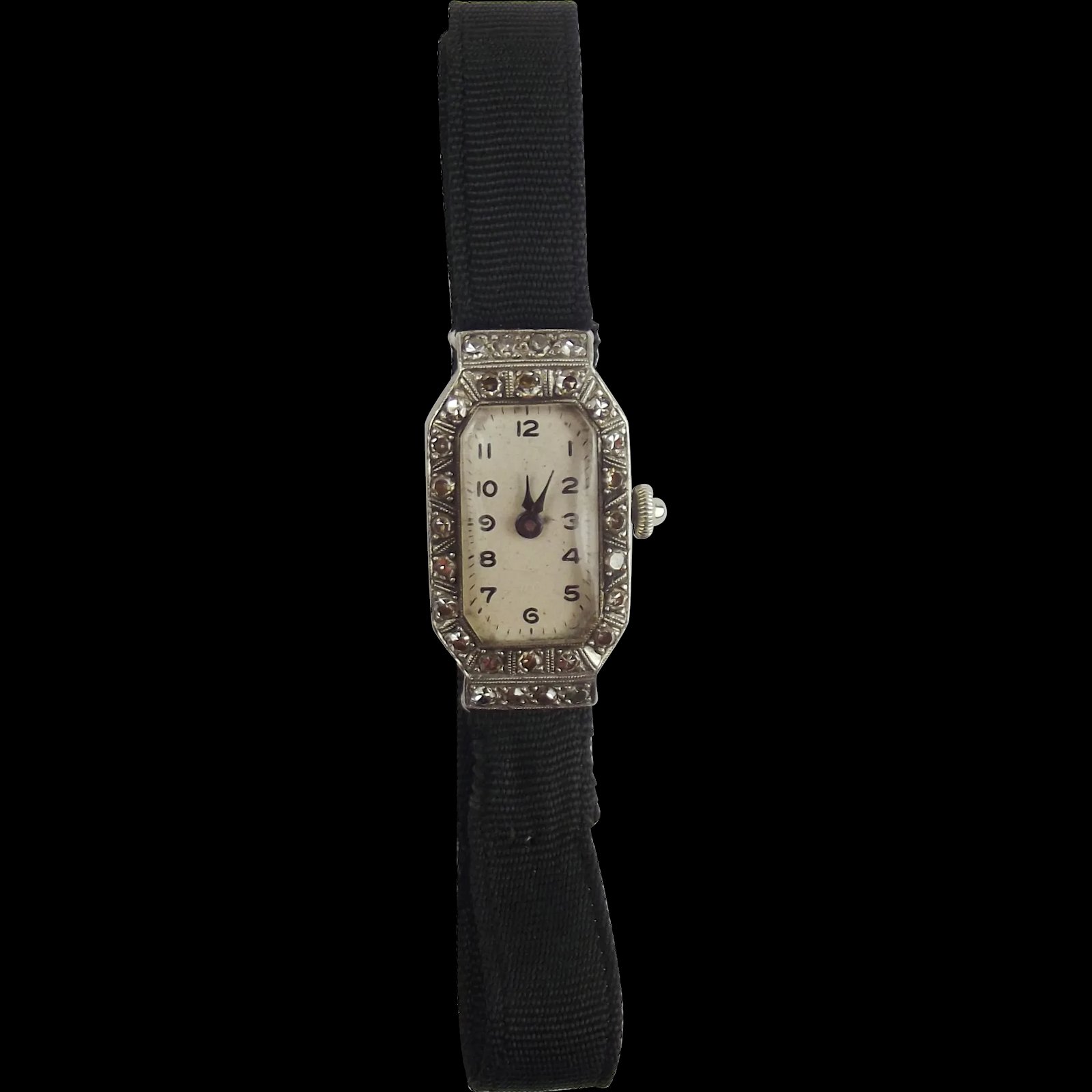 Ladies Platinum & Diamond Cocktail Watch