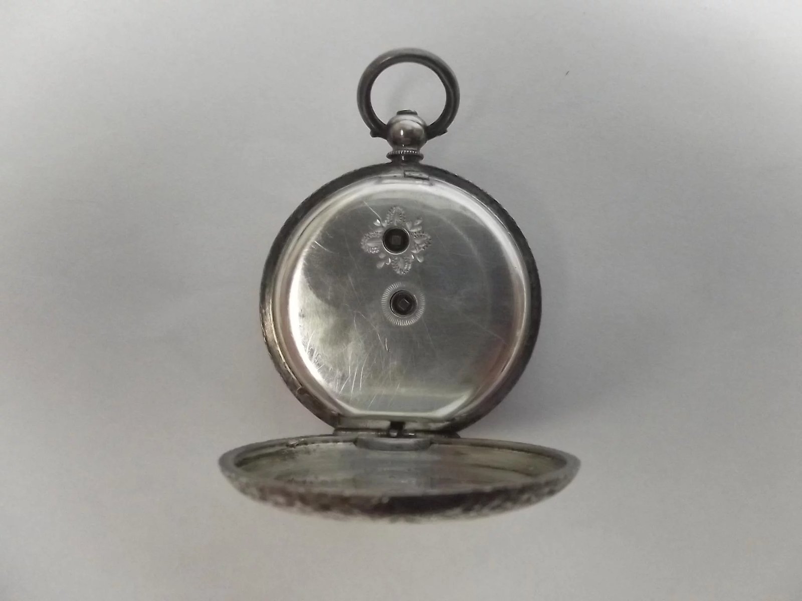 Ladies Swiss 87.5% JG Silver Pocket Watch Wind Up - Image 8