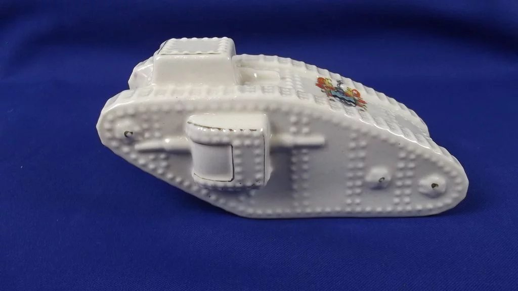 Large Arcadian Crested China Model Of A WW1 Tank, Southport - Image 3