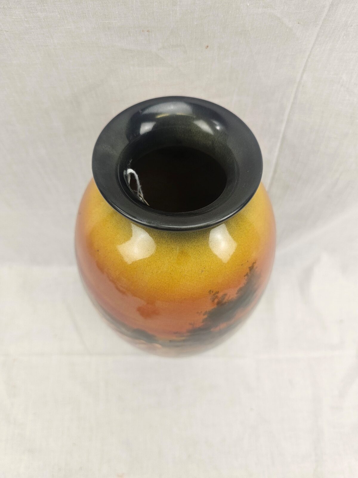 Large Doulton Flambe Vase With Shepherd And Sheep Landscape By C B Hopkins - Image 5