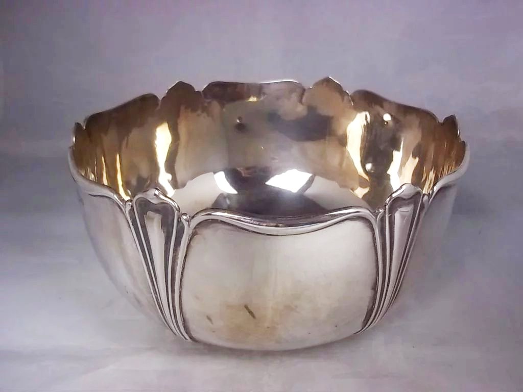 Large Engraved Sterling Silver Bowl Hallmarked For Sheffield 1904 by Atkin Bros - Image 3