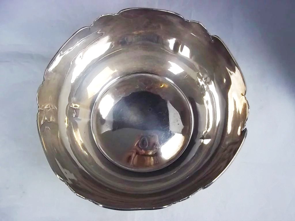 Large Engraved Sterling Silver Bowl Hallmarked For Sheffield 1904 by Atkin Bros - Image 6