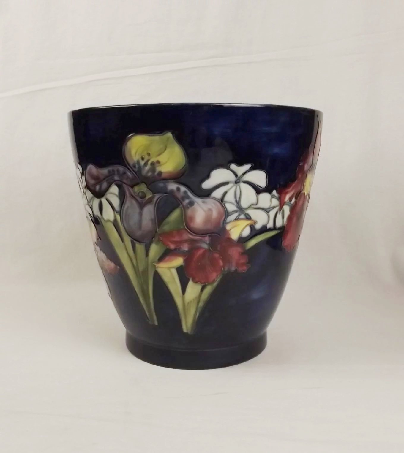 Large Moorcroft Orchid Pattern Planter - Image 2