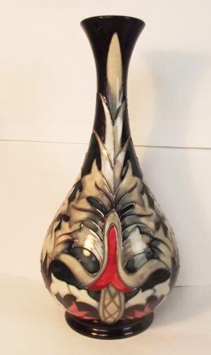 Large Moorcroft Snakeshead Pattern Tube Lined Vase By Rachael Bishop