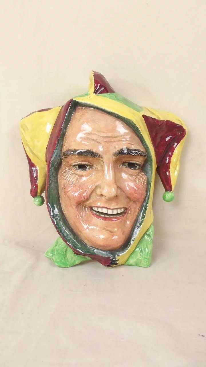 Large Rare Royal Doulton Jester Wall Mask HN1630 By Harry Fenton Issued 1936-40 - Image 2