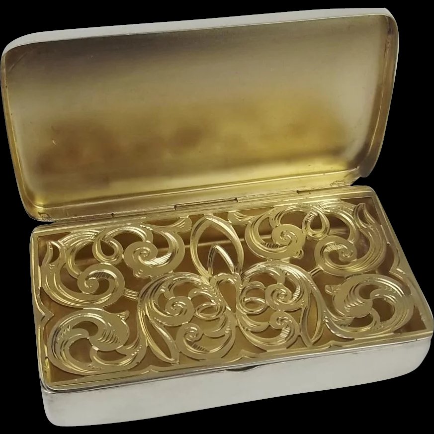 Large Silver Vinaigrette c1906