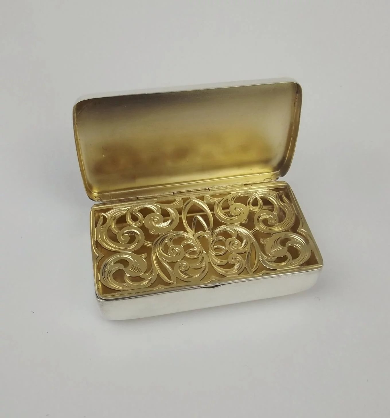 Large Silver Vinaigrette c1906 - Image 2