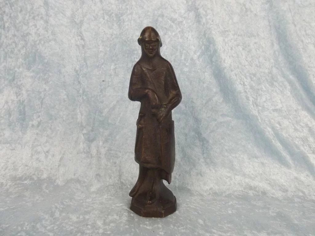 Late 19th Bronze Of A Circa 1370 Creton Of Estourment Knight Statue - Image 2