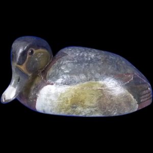 Late 19th Century Hand Carved Wooden American Decoy Duck