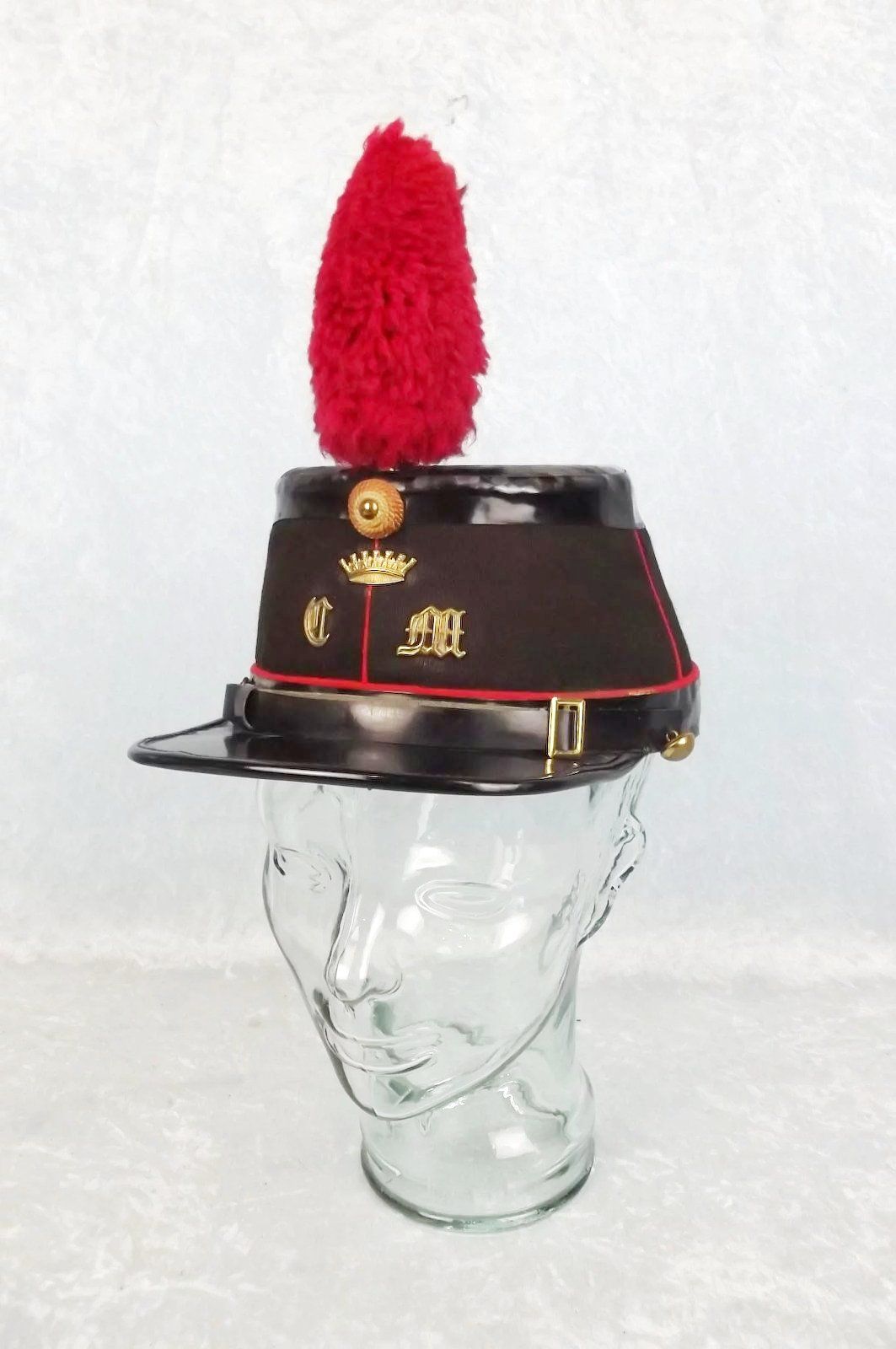Late Version 1950 Pattern Portuguese Colégio Militar Military School Shako
