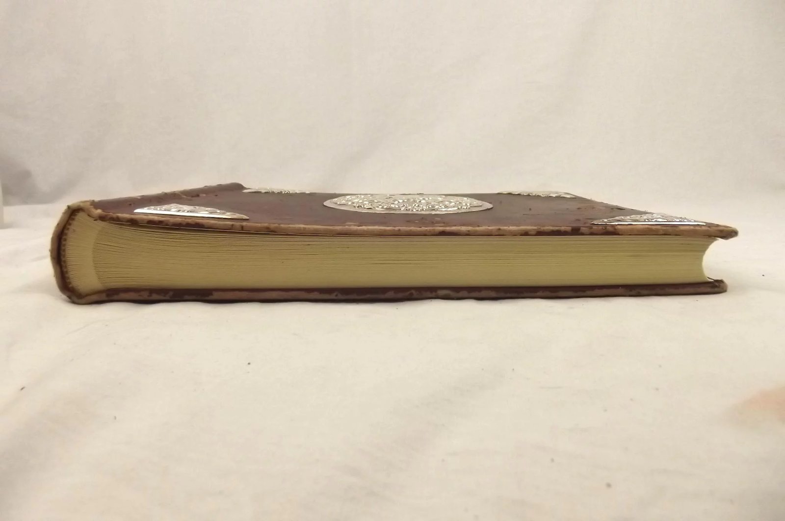 Late Victorian Unused Antique Photo Album With Silver Decor - Image 6