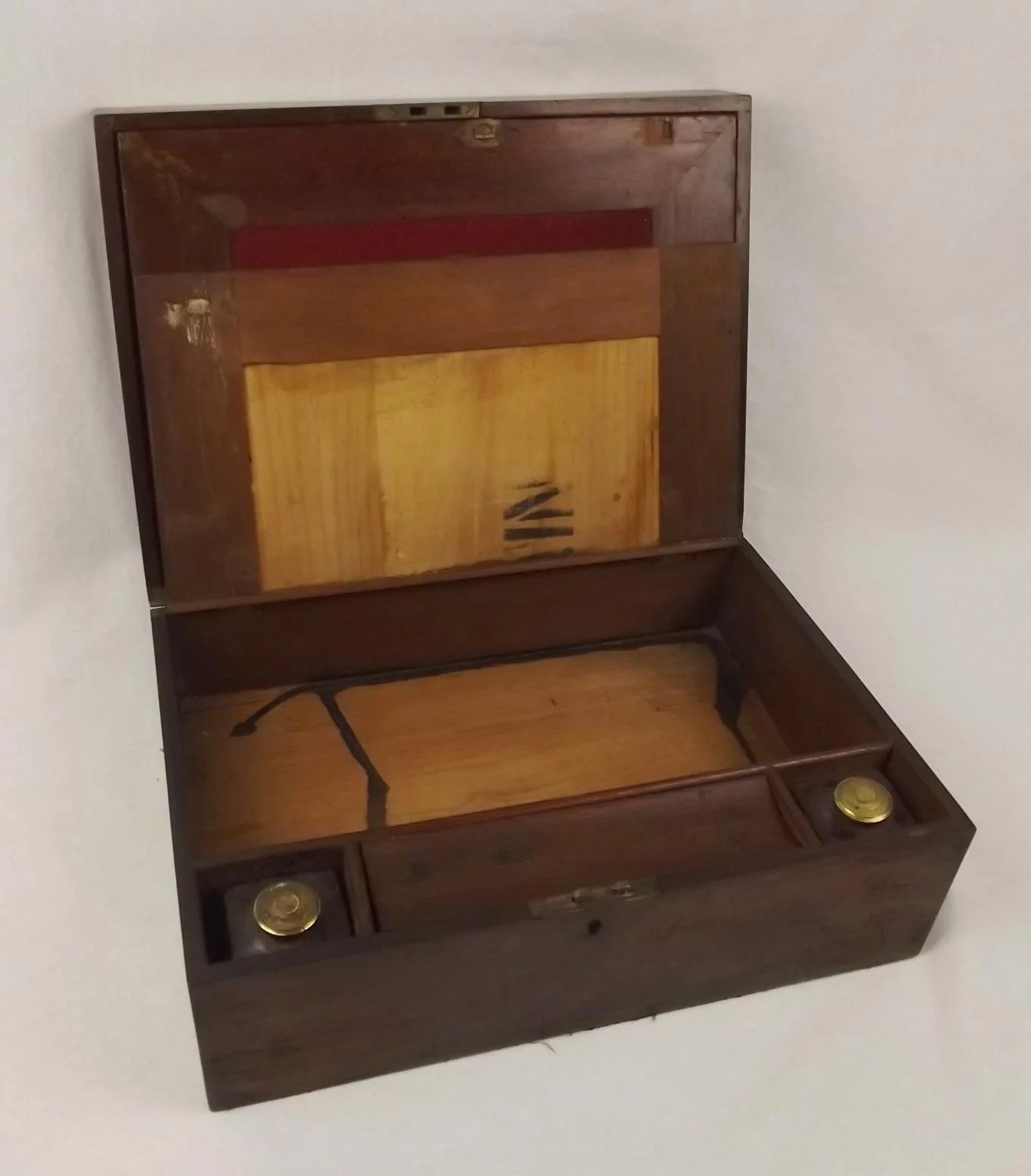 Late Victorian Walnut Writing Slope - Image 4