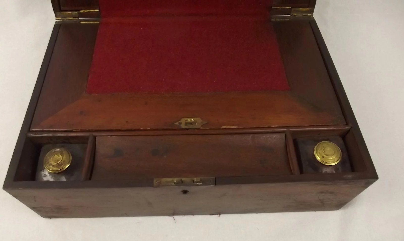 Late Victorian Walnut Writing Slope - Image 5
