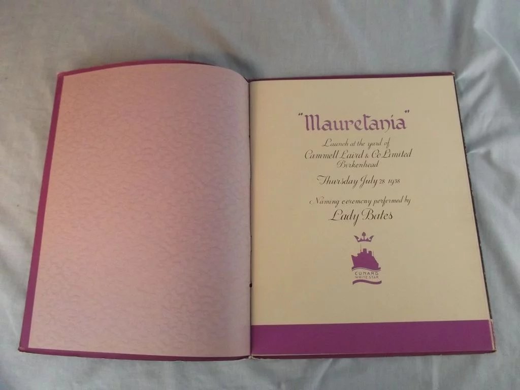 Launch Souvenier Brochure - RMS Mauretania (1938) - Cunard White Star - Image 4