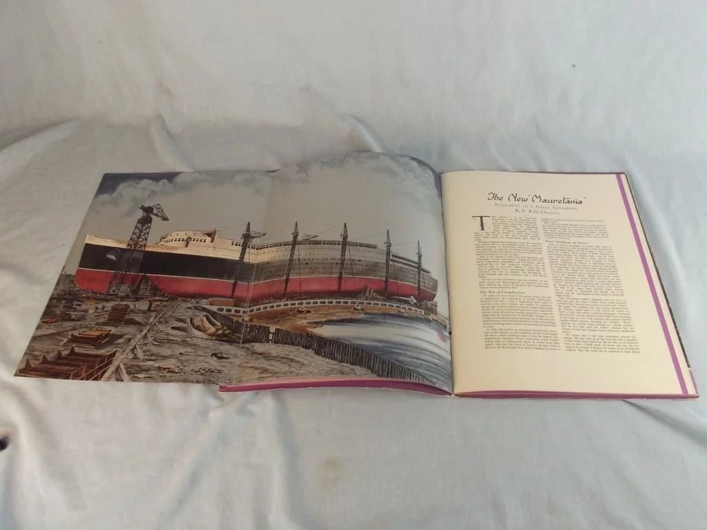 Launch Souvenier Brochure - RMS Mauretania (1938) - Cunard White Star - Image 6