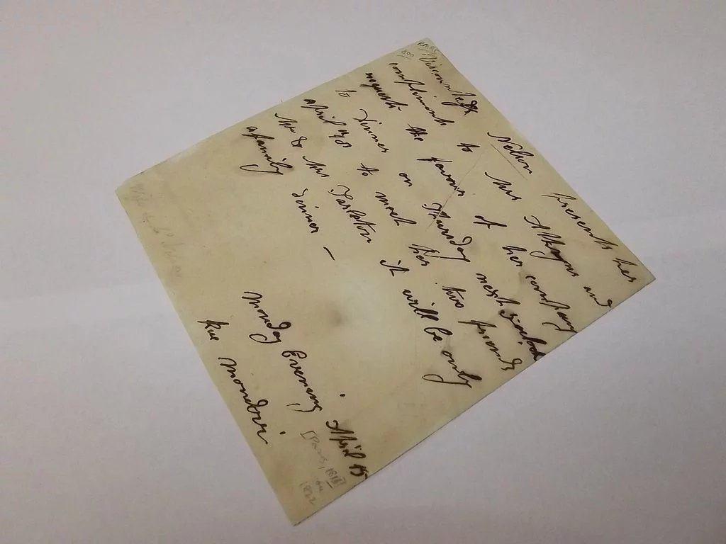 Letter By Admiral Lord Nelson's Wife Francis Circa 1820 - Image 4