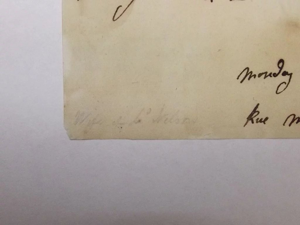Letter By Admiral Lord Nelson's Wife Francis Circa 1820 - Image 5