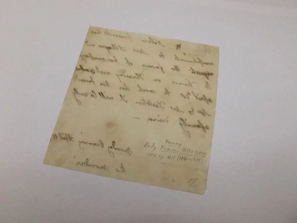 Letter By Admiral Lord Nelson's Wife Francis Circa 1820 - Image 8