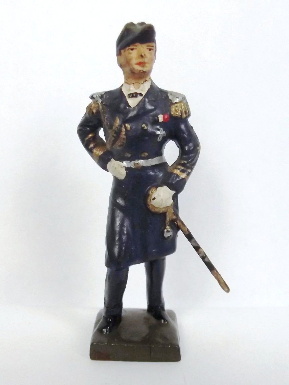 Lineol Hand Painted Imperial German Navy Admiral Raeder Composite Figurine