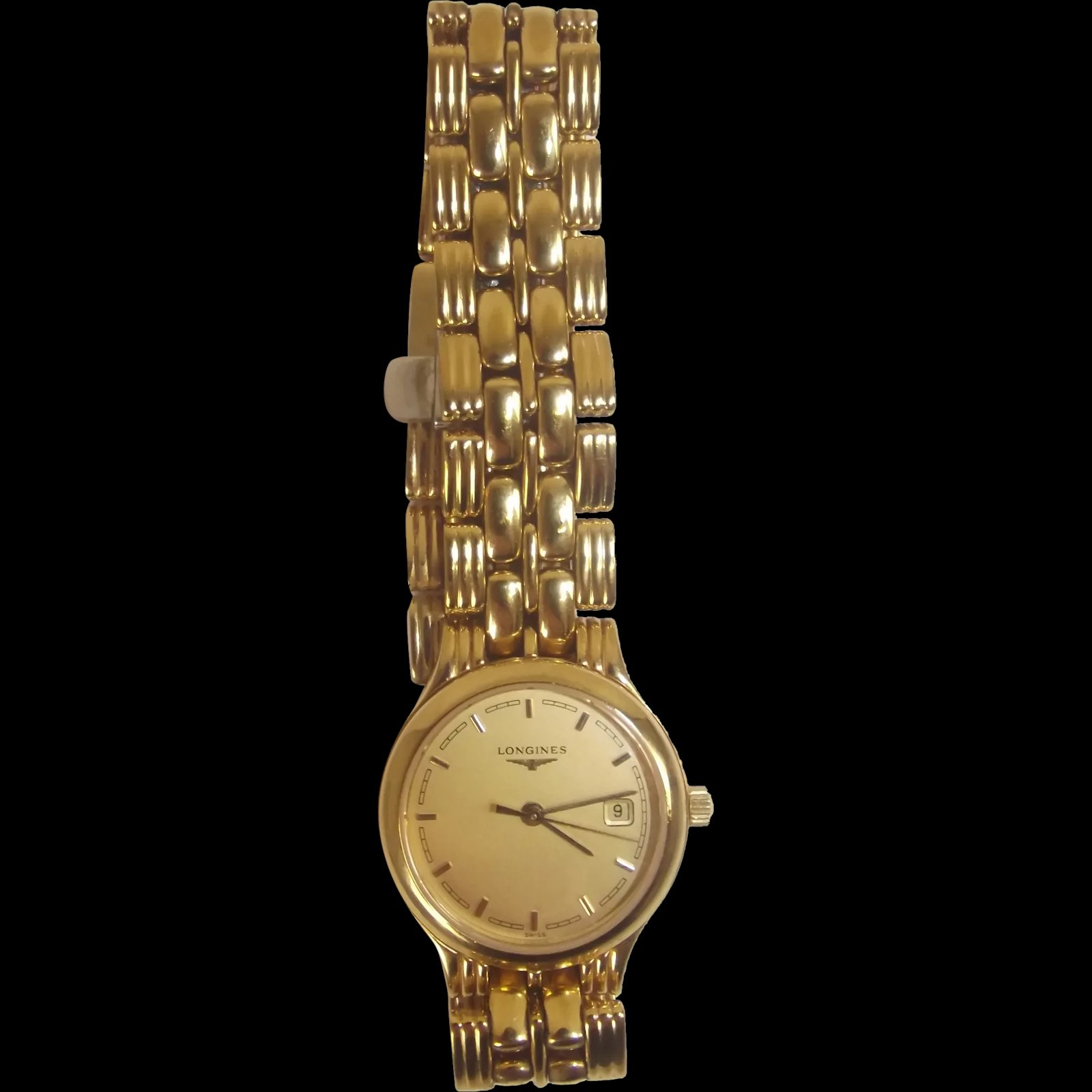 Longines Model L5.149.2 Gold Plated Ladies Quartz Watch