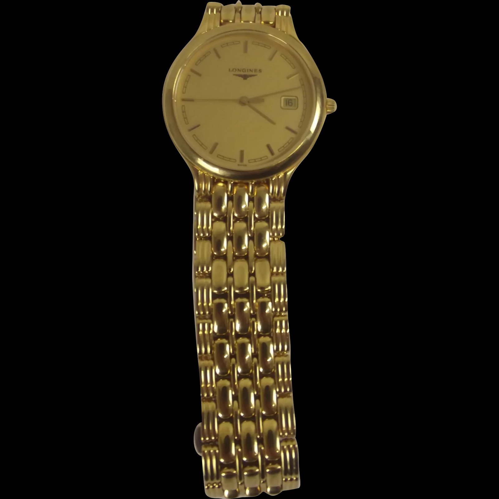 Longines Model L5.649.2 Gold Plated Gents Quartz Watch
