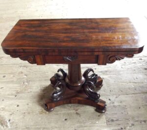 Lord C Beresford's Antique Folding Card Table