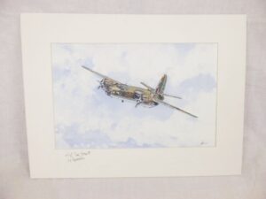 Martin B-26 Marauder Acrylic Painting (Signed By WW2 Pilot) By Robert Bearman