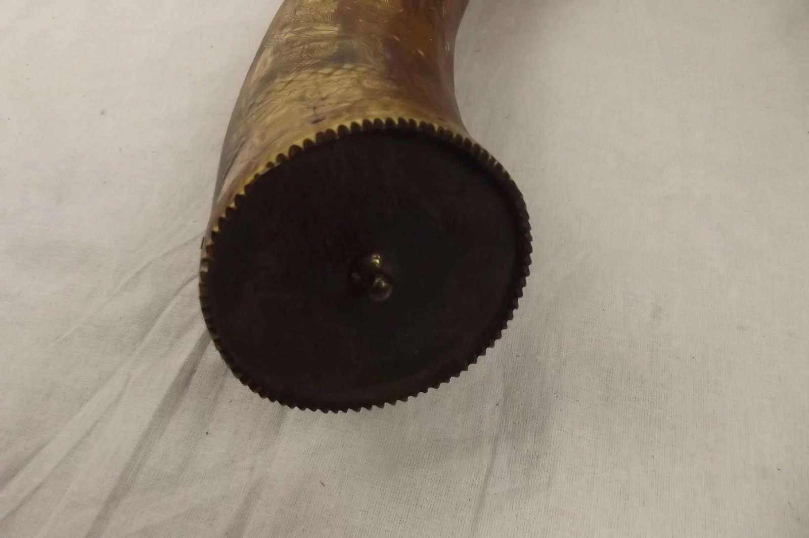 Mid 19th Century Carved Scottish Powder Horn Flask - Image 5