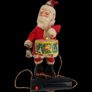 Mid 20th Century Japanese Battery Operated Tin Toy Santa