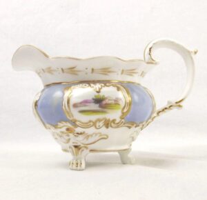 Minton c1830 Antique Hand-Painted Porcelain Creamer