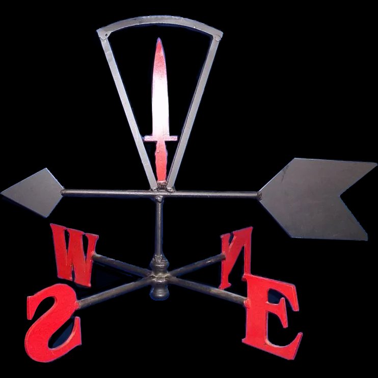 A Modern Royal Marines Commando Cast Iron Weather Vane