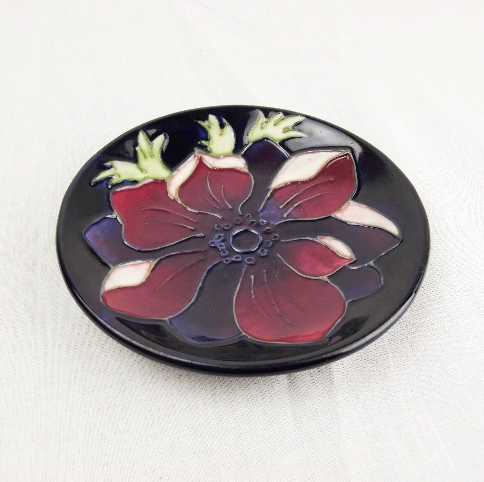 Moorcroft Anemone Pattern Pin Dish