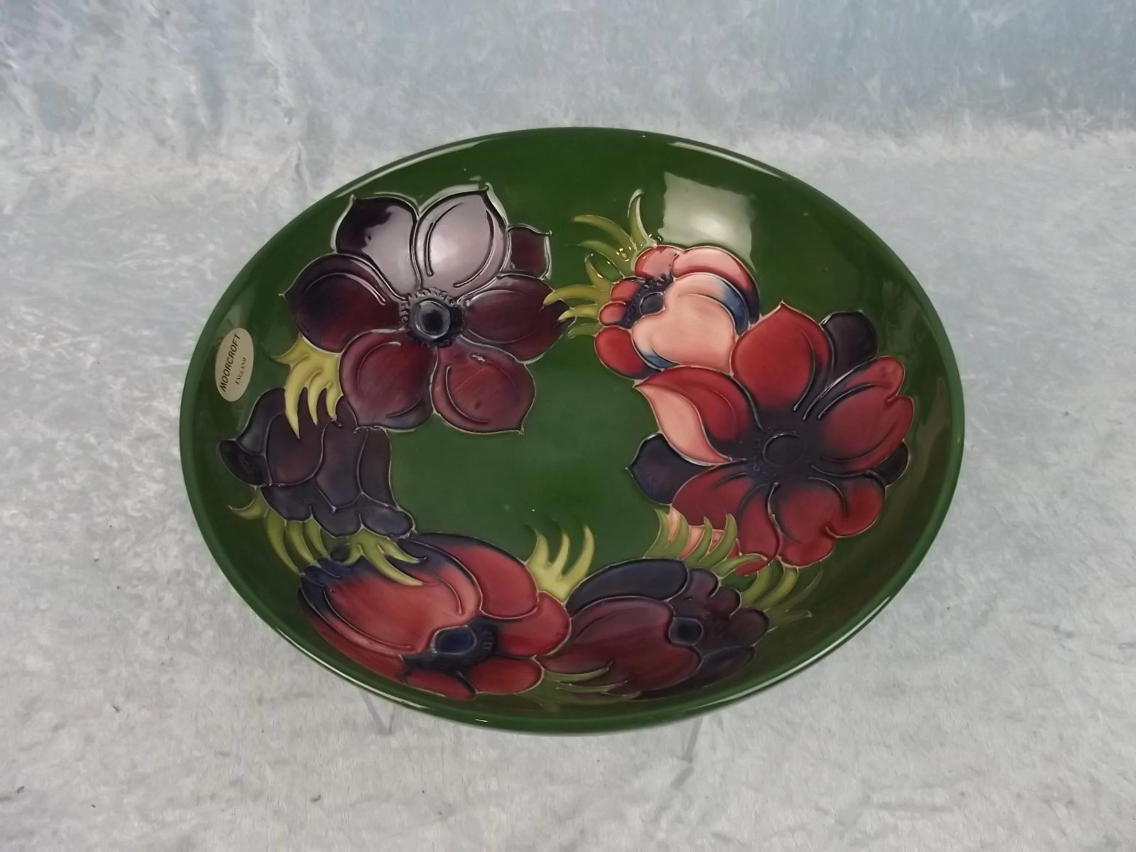 Moorcroft Anenomes Large Footed Bowl - Image 6