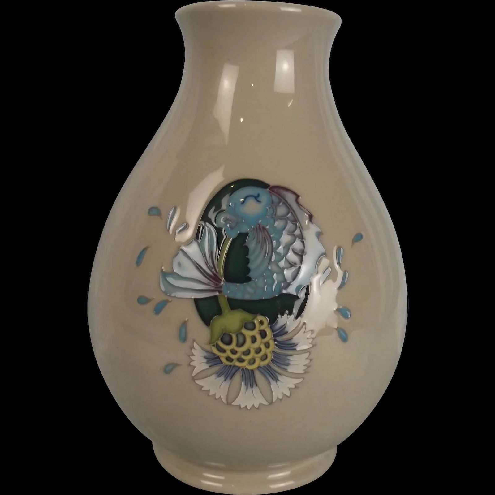 Moorcroft Bursting Bubbles Baluster Vase