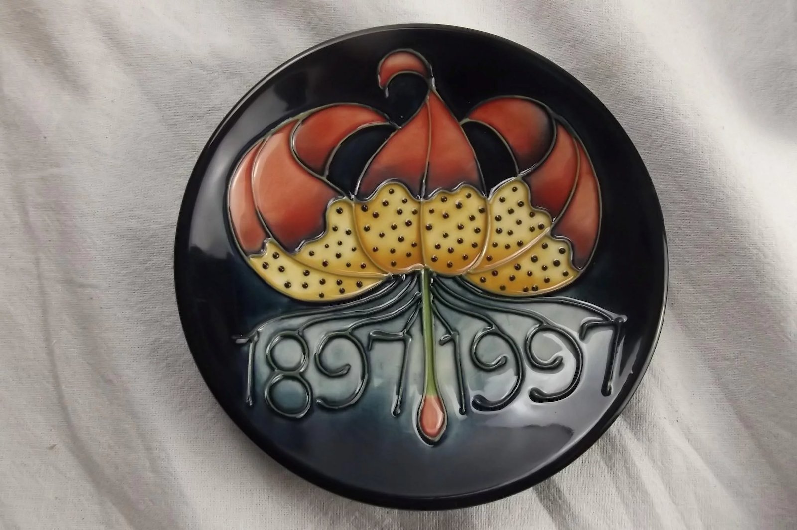 Moorcroft Centenary Pin Dish #1 - Image 3