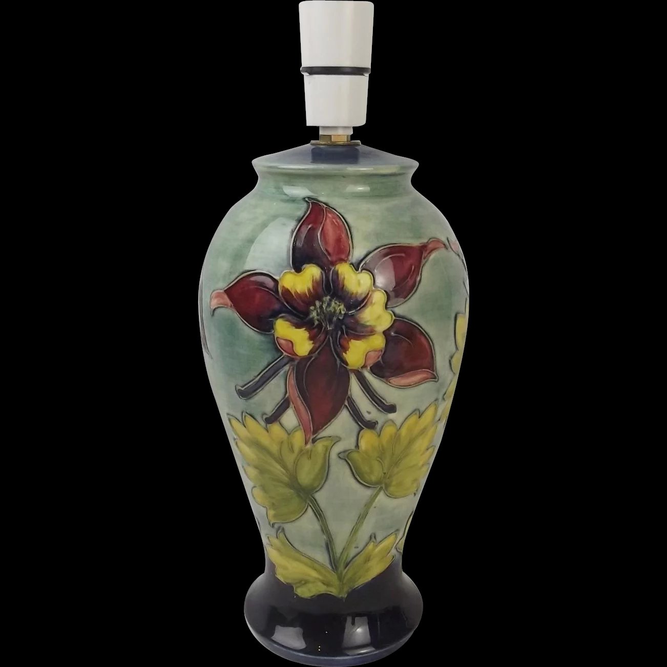 Moorcroft Columbine Pattern Lamp Base