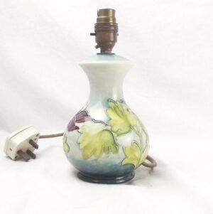 Moorcroft Columbine Pattern Lamp