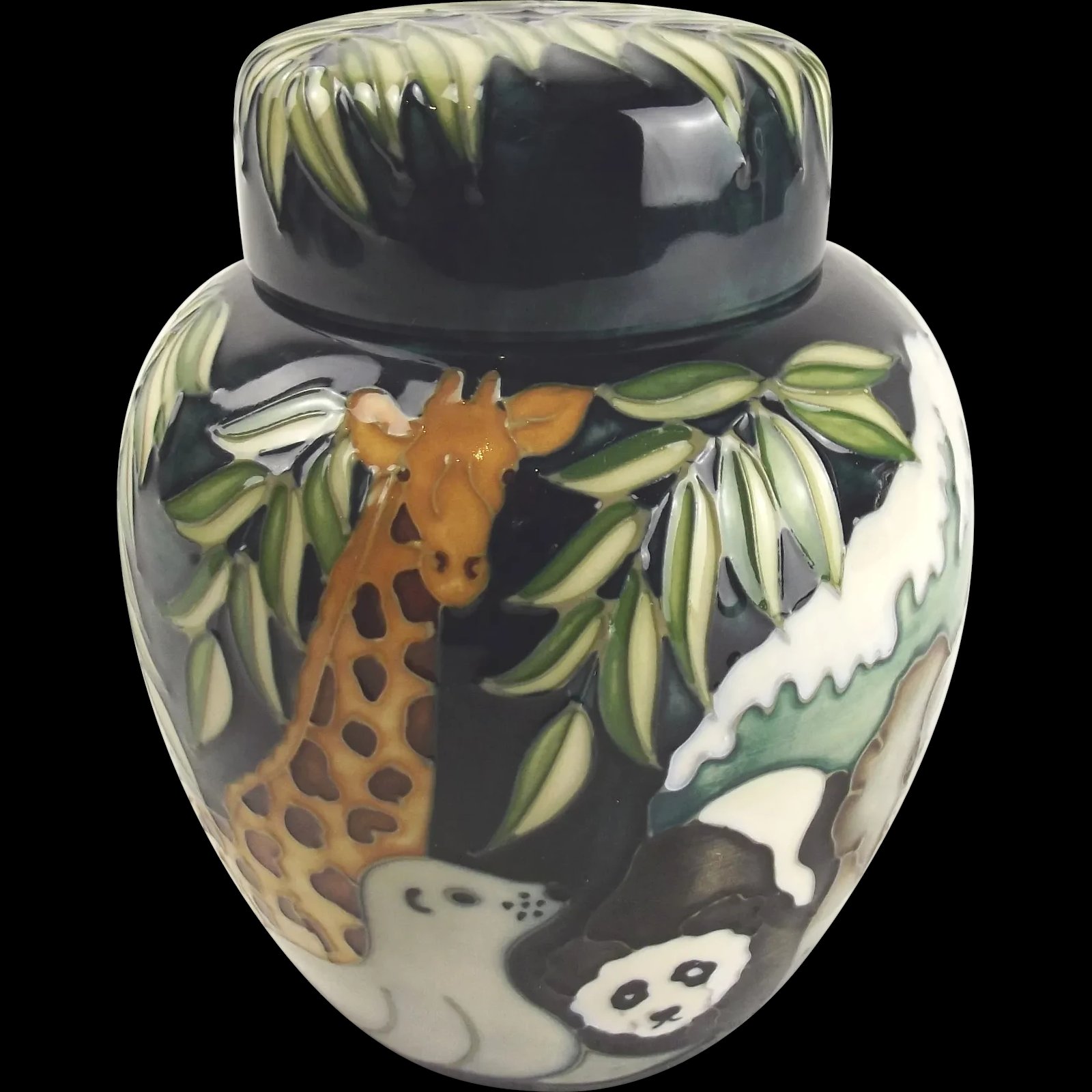 Moorcroft Noahs Ark Ginger Jar By Rachel Bishop