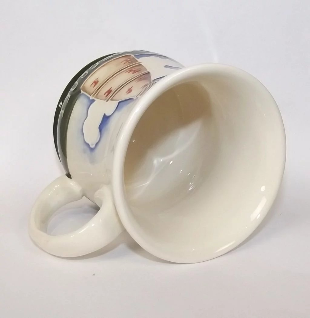 Moorcroft Pottery Bottle Kiln Mug 1986 - Image 5