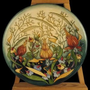 Moorcroft Prairie Summer Pattern Charger By Rachel Bishop
