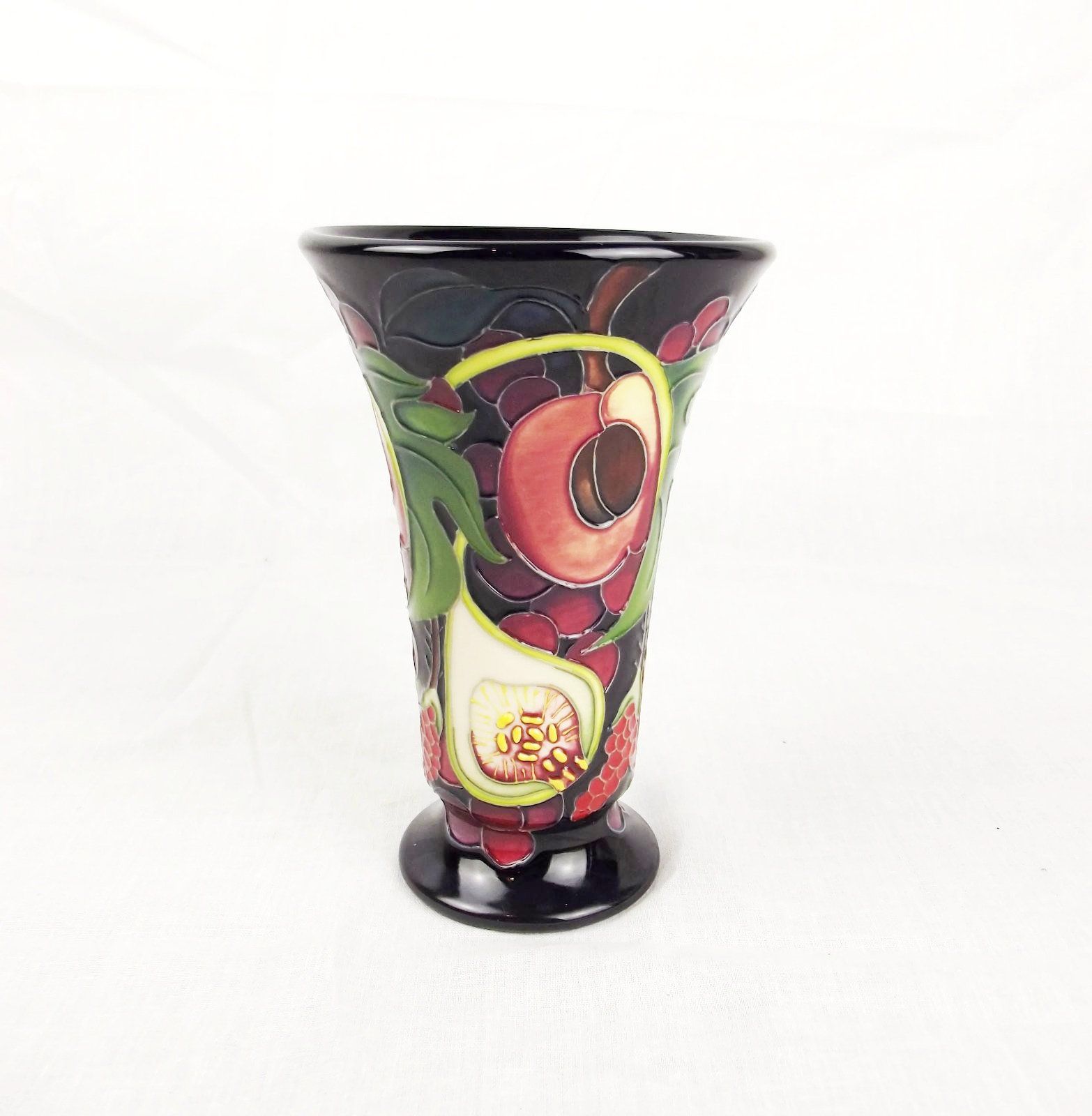Moorcroft Queens Choice Pattern Small Flared Vase c2014