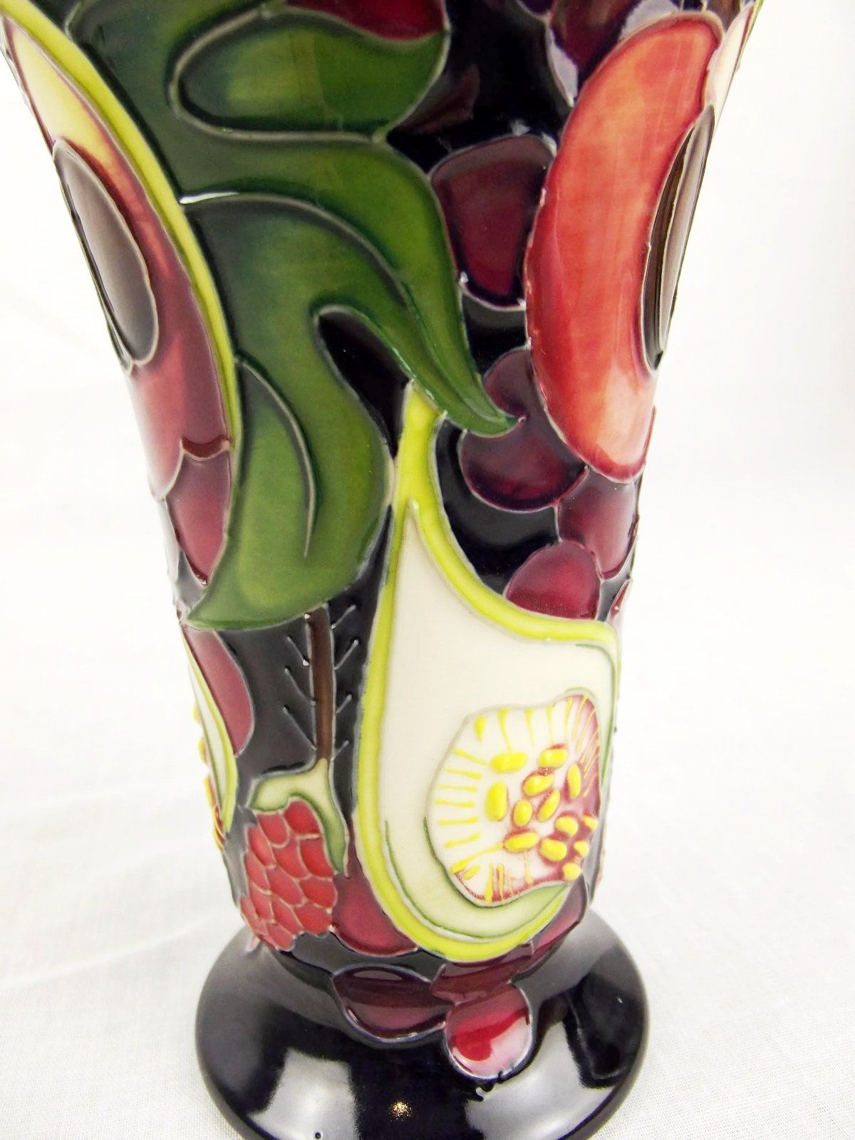 Moorcroft Queens Choice Pattern Small Flared Vase c2014 - Image 2